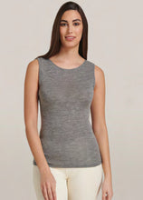 Load image into Gallery viewer, EGI ® Luxury Merino Wool Silk (85% Wool 15% Silk) Tank Top. Proudly Made in Italy.(1401)