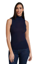 Load image into Gallery viewer, EGi Luxury Wool Silk Turtleneck Sleeveless Top. Proudly Made in Italy (1484)