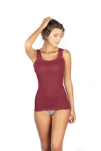 Load image into Gallery viewer, EGi Luxury Wool Silk Lace Trim Tank Top. Proudly Made in Italy (1491)