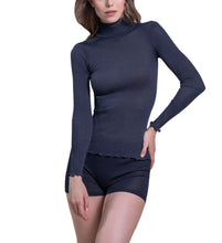 Load image into Gallery viewer, EGi Luxury Wool Silk Turtleneck Long Sleeve Top. Proudly Made in Italy (1494)