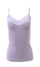 Load image into Gallery viewer, Mare Luxury 100% Mako Cotton Women&#39;s Lace-Trimmed Camisole. Proudly Made in Italy.
