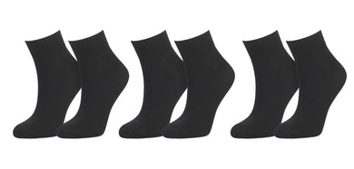 tittimitti® 98% Organic Cotton Men's Ankle Socks (3-Pack)