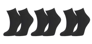 tittimitti® 98% Organic Cotton Men's Ankle Socks (3-Pack)