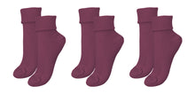 Load image into Gallery viewer, tittimitti®100% Organic Combed Cotton Luxury Women&#39;s Socks 3-Pack. Made in Italy.