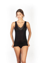 Load image into Gallery viewer, EGi Luxury Merino Wool Women&#39;s Silk Wide Strap Tank Top. Proudly Made in Italy.