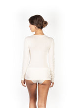 Load image into Gallery viewer, EGi Luxury Merino Wool Silk Women&#39;s Long Sleeve T-Shirt. Proudly Made in Italy (143)