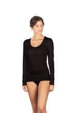 Load image into Gallery viewer, EGi Luxury Merino Wool Silk Women&#39;s Long Sleeve T-Shirt. Proudly Made in Italy (143)