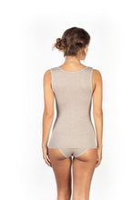 Load image into Gallery viewer, EGI Luxury Wool Silk Tank Top with Lace Trim. Proudly Made in Italy (1488)