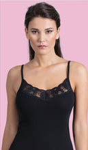 Load image into Gallery viewer, Mare Luxury 100% Mako Cotton Women&#39;s Lace-Trimmed Camisole. Proudly Made in Italy.