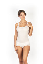 Load image into Gallery viewer, EGI Exclusive Women&#39;s Merino Wool Blend Lace-Trimmed Camisole. Proudly Made in Italy (305)