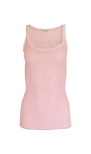Load image into Gallery viewer, EGI Exclusive Women&#39;s Merino Wool Blend Lace-Trimmed Camisole. Proudly Made in Italy (305)