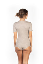 Load image into Gallery viewer, EGI Exclusive Collections Women&#39;s Merino Wool Blend Lace-Trimmed Short Sleeves T-Shirt. Proudly Made in Italy (306)