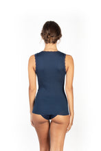 Load image into Gallery viewer, EGI Exclusive Women&#39;s Merino Wool Blend Lace-Trimmed Tank Top. Proudly Made in Italy (309)