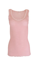 Load image into Gallery viewer, EGI Exclusive Women&#39;s Merino Wool Blend Lace-Trimmed Tank Top. Proudly Made in Italy (309)