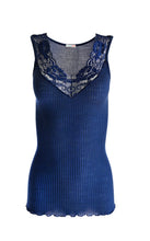 Load image into Gallery viewer, EGI Exclusive Collections Women&#39;s Merino Wool Blend Lace-Trimmed Tank Top. Proudly Made in Italy (312)