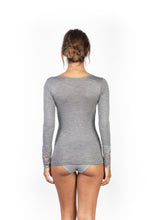 Load image into Gallery viewer, Mare Luxury Merino Wool Blend Women&#39;s Lace -Trimmed Long Sleeved Top (S - XL). Proudly Made in Italy.