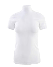 Load image into Gallery viewer, BASIC COTTON Free Spirit Premium Quality Cotton Women&#39;s Turtleneck Short Sleeve Shirt Made in Italy