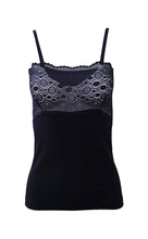 Load image into Gallery viewer, Mare Luxury 100% Mako Cotton Women&#39;s Lace-Trimmed Camisole. Proudly Made in Italy.