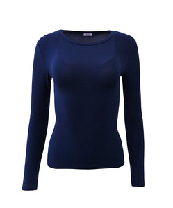 EGI Luxury Modal Women's Long Sleeved T-Shirt. Proudly Made in Italy ( Crew Neck).