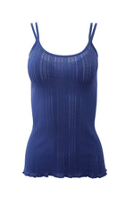 Load image into Gallery viewer, BASIC COTTON Free Spirit Premium Quality 100% Cotton Women&#39;s Openwork Double-Strap Camisole.