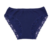 Load image into Gallery viewer, EGI Luxury Modal Women&#39;s Lace-Trimmed Briefs Panties. Proudly Made in Italy.(1125)