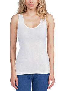EGi Luxury Merino Wool Silk Wide Strap Tank Top. Proudly Made in Italy (141)
