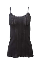 Load image into Gallery viewer, BASIC COTTON Free Spirit Premium Quality 100% Cotton Women&#39;s Openwork Camisole. Made in Italy.