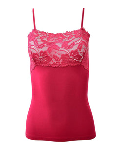 EGI Luxury Modal Women's Lace-Trimmed Camisole. Proudly Made in Italy.