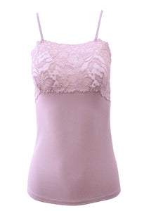 EGI Luxury Modal Women's Lace-Trimmed Camisole. Proudly Made in Italy.