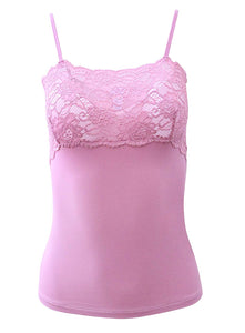 EGI Luxury Modal Women's Lace-Trimmed Camisole. Proudly Made in Italy.
