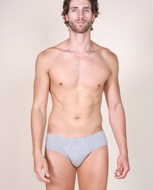 BASIC COTTON Premium Quality Italian Underwear Cotton Men's Briefs Without Fly. Proudly Made in Italy.