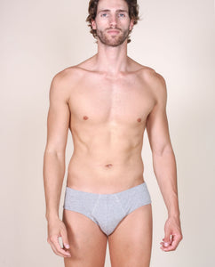 BASIC COTTON Premium Quality Italian Underwear Cotton Men's Briefs Without Fly. Proudly Made in Italy.