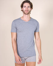Load image into Gallery viewer, BASIC COTTON Free Spirit Premium Quality Cotton Men&#39;s V - Neck T-Shirt Proudly Made in Italy (985)