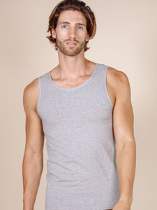 BASIC COTTON Free Spirit Premium Quality Cotton Men's Muscle Tank Top. Proudly Made in Italy (987)