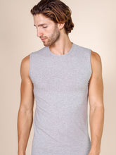 Load image into Gallery viewer, BASIC COTTON Free Spirit Premium Quality Cotton Men&#39;s Sleeveless Tank Top. Proudly Made in Italy (988)