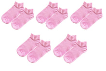 Load image into Gallery viewer, tittimitti® 98% ORGANIC COTTON Kid&#39;s Ankle Socks (5-pack). Ages 5 Through 12.