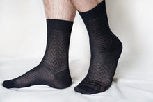 Load image into Gallery viewer, tittimitti® 100% Mercerized &quot;Filo di Scozia&quot; Cotton Men&#39;s Dress &amp; Trouser Socks. 3-Pack. Made in Italy