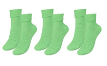 Load image into Gallery viewer, tittimitti®100% Organic Combed Cotton Luxury Women&#39;s Socks 3-Pack. Made in Italy.