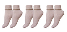 Load image into Gallery viewer, tittimitti®100% Organic Combed Cotton Luxury Women&#39;s Socks 3-Pack. Made in Italy.