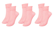 Load image into Gallery viewer, tittimitti®100% Organic Combed Cotton Luxury Women&#39;s Socks 3-Pack. Made in Italy.