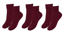 Load image into Gallery viewer, tittimitti®100% Organic Combed Cotton Luxury Women&#39;s Socks 3-Pack. Made in Italy.