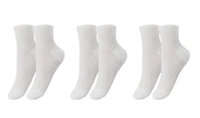 Load image into Gallery viewer, tittimitti® 100% Organic Mercerized Cotton &quot;Filo di Scozia&quot; Women&#39;s Socks.  3-Pack. Made in Italy.