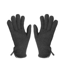Load image into Gallery viewer, tittimitti® 100% Virgin Wool Unisex Gloves with Genuine Leather Trim. OEKO-TEX Standard 100