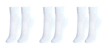 Load image into Gallery viewer, tittimitti® 100% Mercerized Cotton &quot;Filo di Scozia&quot; Women&#39;s Ankle Socks. 3-Pack. Made in Italy.