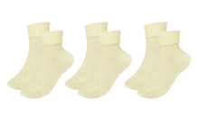 Load image into Gallery viewer, tittimitti®100% Organic Combed Cotton Luxury Women&#39;s Socks 3-Pack. Made in Italy.