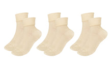 Load image into Gallery viewer, tittimitti®100% Organic Combed Cotton Luxury Women&#39;s Socks 3-Pack. Made in Italy.